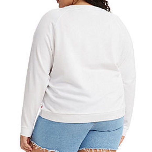 NWT Levi's Plus Womens Crew Neck Long Sleeve Sweatshirt - Picture 2 of 10